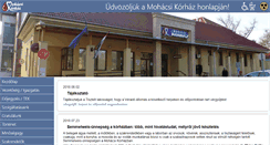 Desktop Screenshot of mohacskorhaz.hu
