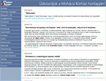 Tablet Screenshot of mohacskorhaz.hu